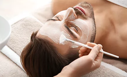Man Getting a Facial
